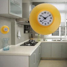 Waterproof Suction Cup Wall Clock – 8.5 cm White