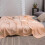 Cotton Thermal Blanket Twin Size Pink 3