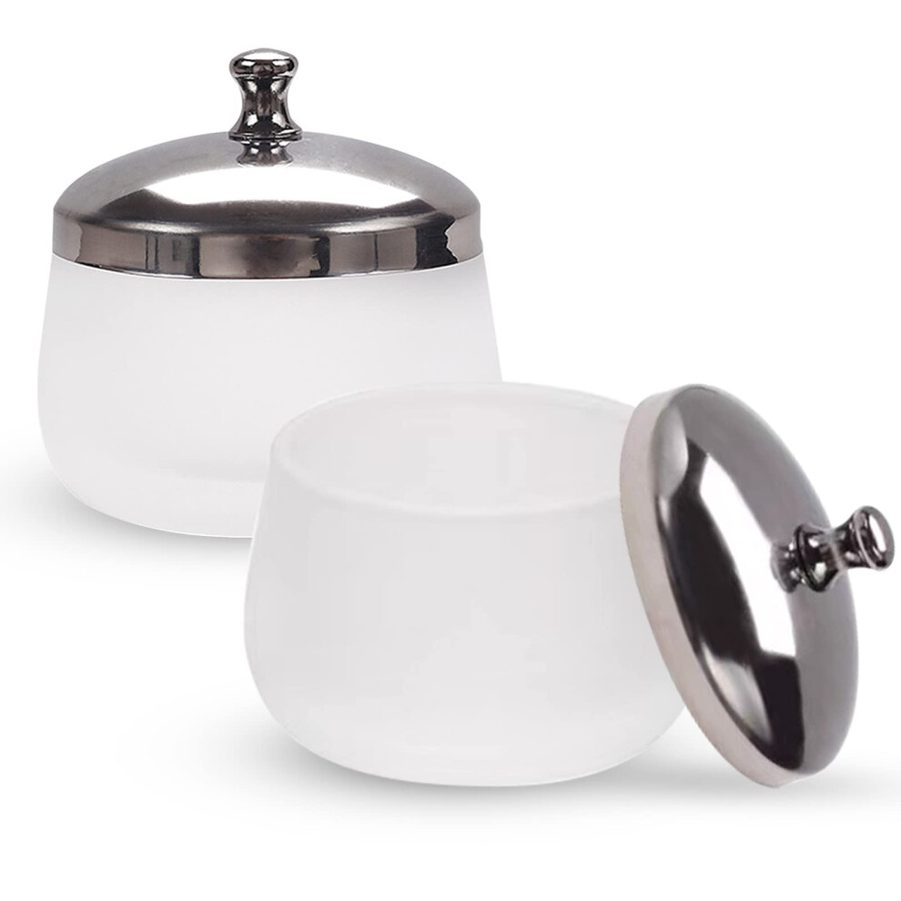 Honey Joy Matte Acrylic Liquid Powder Glass Dappen Dish Glass Cup W Cap Lid Bowl For Acrylic Nail Art Kit Pack Of 2, (Hj-Napb025-2Pcs)
