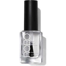 roro Top Coat Nagellack för Kvinnor, Långvarig Högglans, Chip-resistent Formel, 21+ Free Vegan Cruelty-Free, Klar .40fl oz
