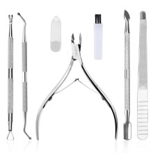 HIFAU Professionele Nagelriemknippers Set, RVS Manicure Kit - Knipper, Duwers & Verwijder Tool