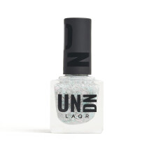 UN/DN Vegan Nagellack - 0203 Splatter - Pastellrosa och Blå Splatter - Långvarig, Cruelty Free - 0.5 oz