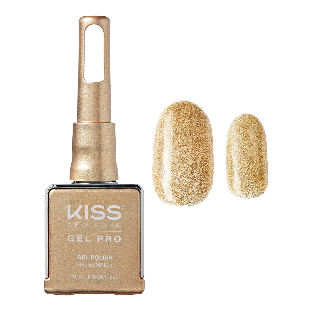 Kiss New York Gel Nail Polish Soak Off Uv Led Gel Polish 10Ml Nail Art Salon Manicure Diy Hema Free, Tpo Free, Made In Usa (Champagne Problems)