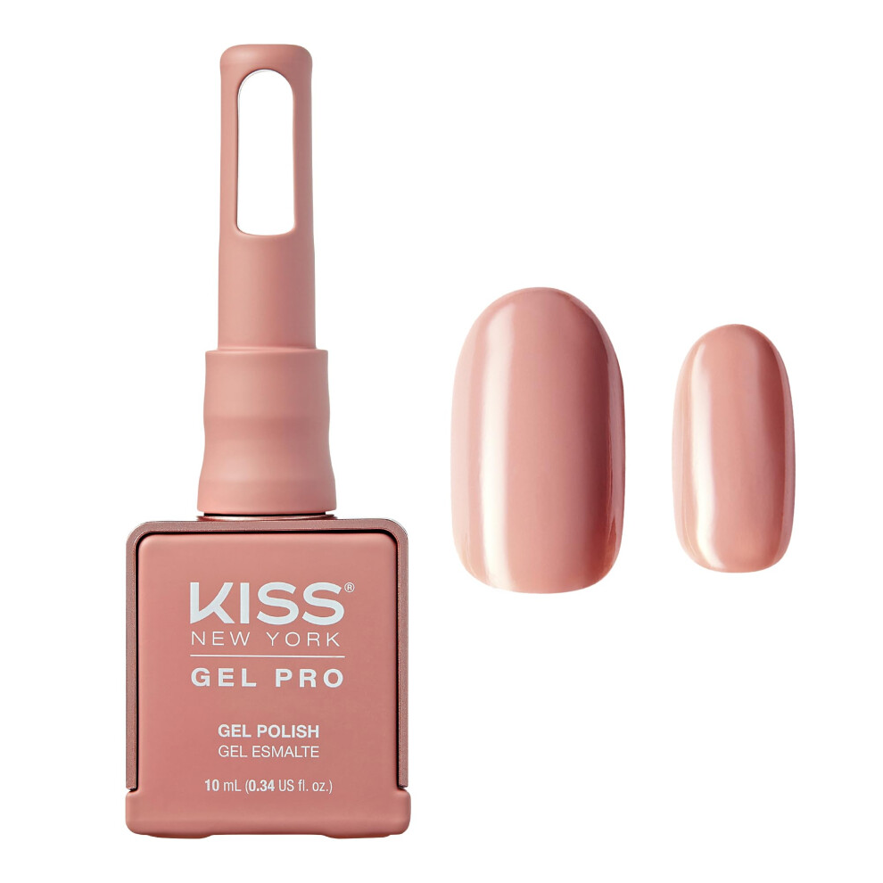 Kiss New York Gel Nail Polish Soak Off Uv Led Gel Polish 10Ml Nail Art Salon Manicure Diy Hema Free, Tpo Free, Made In Usa (Eden Nude)