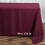 Burgundy polyester rectangle tablecloth 90 x 132 inches 2