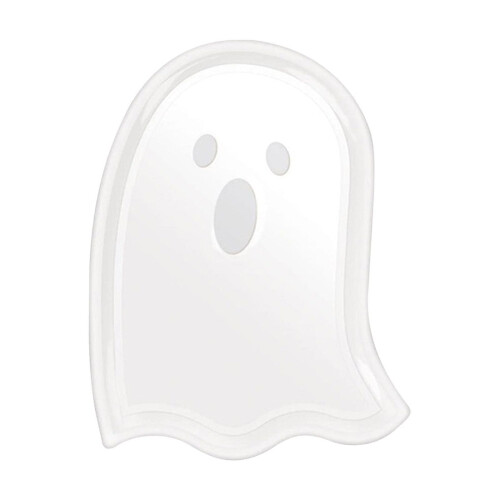 Δίσκοι σερβιρίσματος για το Halloween από πλαστικό με κολοκύθα και φάντασμα