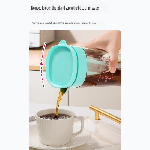 Temperature Controlled Drinking Pitcher With Ergonomic-Green 2