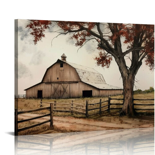 Farmhouse Canvas Wall Art Print