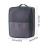 Boîte de rangement étanche pour chaussures de voyage, 3 compartiments, violette 3