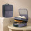 Boîte de rangement étanche pour chaussures de voyage, 3 compartiments, violette 4