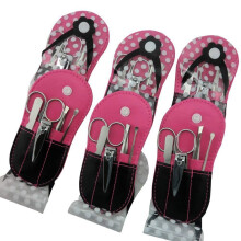 Spove Manikyrset Pedikyrset Prickiga Flip Flops Nagelklippare 6-pack Hotpink