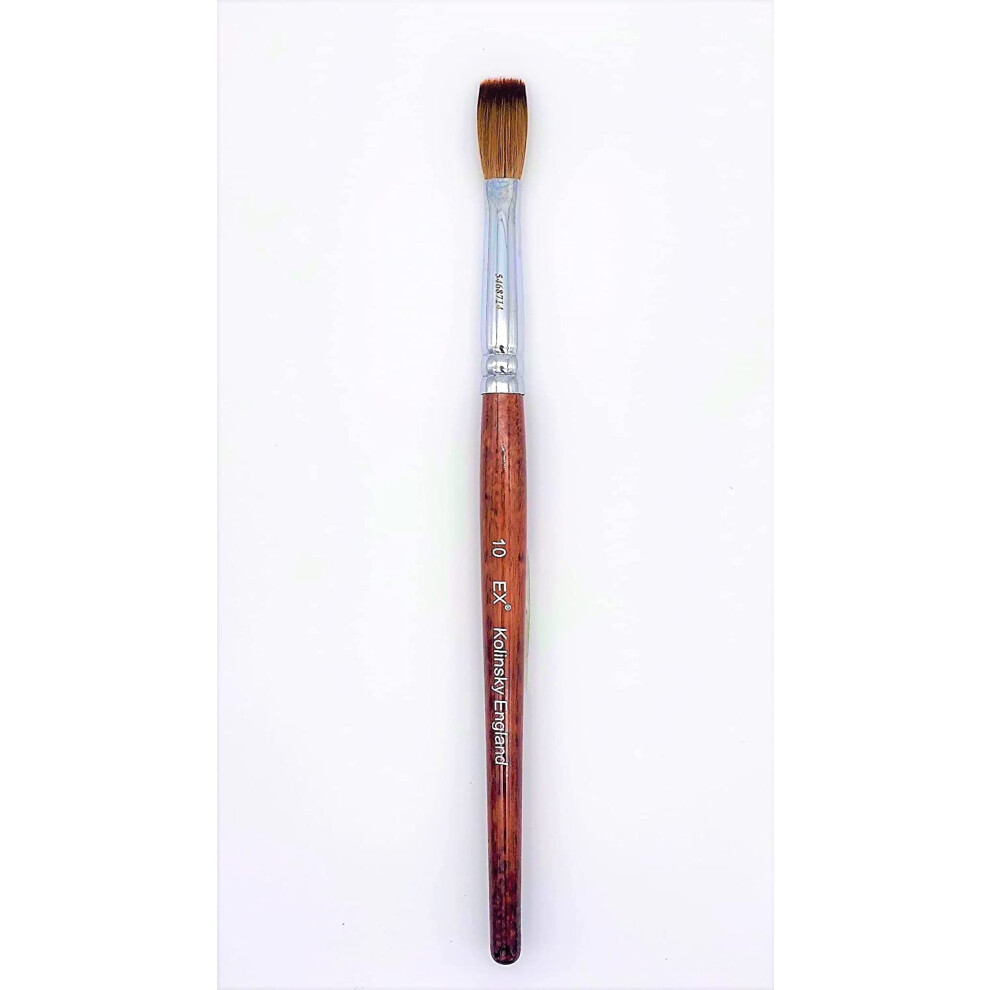 Ex Kolinsky Acrylic Nail Brush For Acrylic Powder Manicure Pedicure (Size 10 (Pack Of 1))