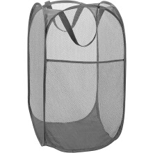 Deluxe Wäschekorb aus Netzgewebe, 35,5 x 35,5 x 61 cm