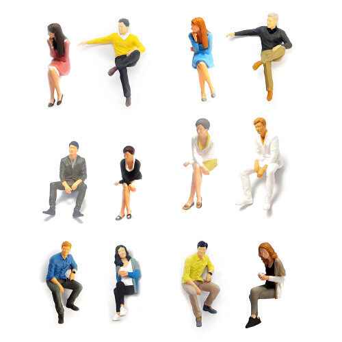 Detailed Mini Resin Human Models Sitting-Thinking Womens... 1