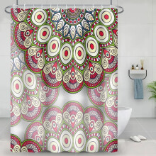 Cortina de chuveiro Mandala Boêmia 180x180cm