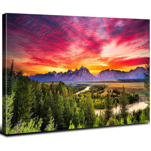 Obraz ścienny na płótnie Grand Teton 12x16 cali