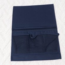 Sac de rangement suspendu de chevet OUNONA bleu marine