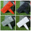 Clôture de jardin en Imitation pierre, 10 pièces, Support-gris 7