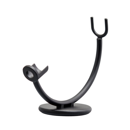 Contemporary Single Edge Razors Holder with Smooth-Black