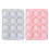 2PCS Multifunctional 12 Cavity Golf Ball Silicone Molds Easy 1