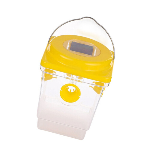 2PCS Sun Energy Powered Insect Container Physical-Yellow