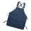 Extra Thick Cotton Canvas Apron Customizable Shoulder-Blue 1