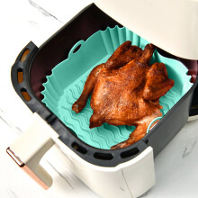 Square Silicone Baking Tray 9 x 9 in for Air Fryer
