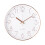 Silent Round Digital Wall Clock Rose Gold 30cm 1