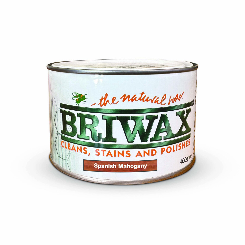 Briwax Wax Polish Spanish Mahogany 400Ml 5015277000658