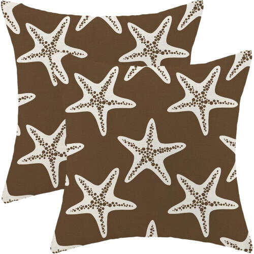 Fodere per cuscini da spiaggia in lino, 45x45 cm, set da 2