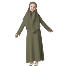 Girls Boho Long Sleeve Abaya Dress for 11–12 Years