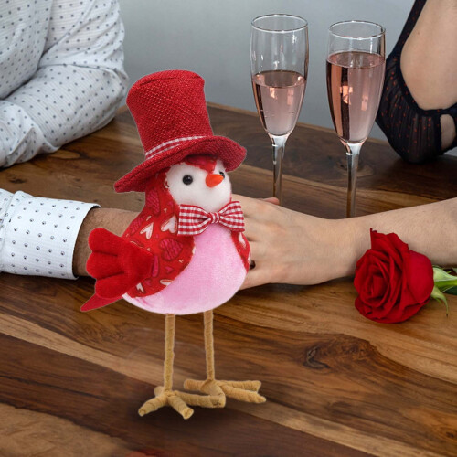 Valentijnsdag kabouterornament - Polyester, 20 cm