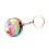 Multifunctional Keychain Pills Box with Mirror and-peony flower 1