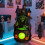 Halloween Witch Cauldron Night Light – Resin, 18 cm 5