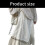 Breathable Polyester Lace Skirt With Adjustable Tie-White dots 4