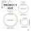 Compact Weaving Tool Set Adjustable Wooden-Round 6piece set 6