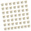 50Pieces Religious Holiday Candy Holder Foldable Cardboard-Gold 1