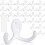 Heavy Duty Double Hook Wall Mounts – Black, 10 Pack 1
