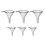Mini plastic trechterset – 6-delig, 0,25" trechtermondstuk, PP 1