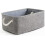 Grey Fabric Storage Bin 11.8 x 7.9 x 5.2 in 1