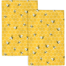 Fall Kitchen Towels 18x26 in Buffalo Plaid Set of 2
