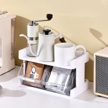 Scatola porta tè e caffè con cassetti trasparenti