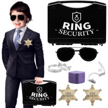 Ring Bearer Gift Set with Box, Sunglasses, Earpiece & Rings
