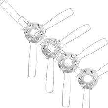 Iron Lampshade Fixator Clip – Silver, 12x12cm, 20 pcs