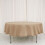 Faux Burlap Round Tablecloth 90 in 1
