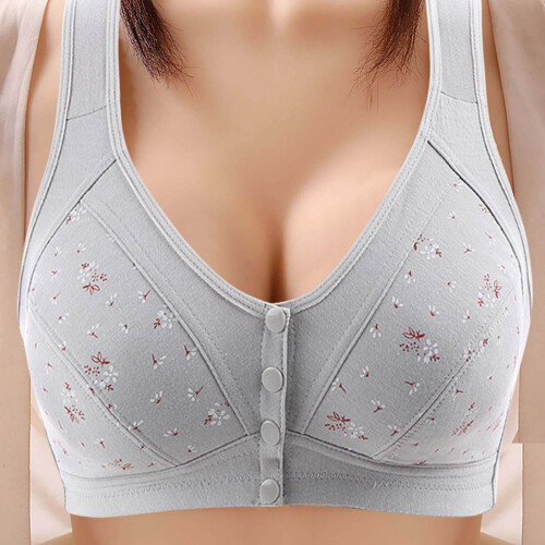 Lulshou Front-Button Bra for Women – Soft Wire-Free Sleep