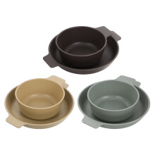 Okrossbart plastporslin – 1 set