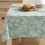 Grapevine Print Vinyl Tablecloth 52x52in Square Flannel Back 1