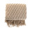 Textured Acrylic Knitted Throw Blanket with Tassels 1