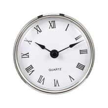 3 Inch Round Clock Insert with Roman Numerals